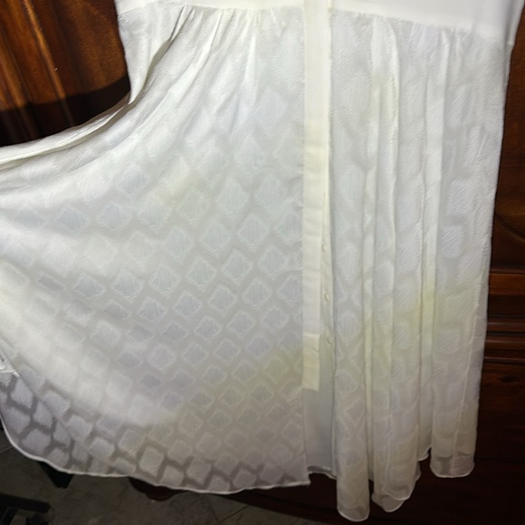 EUC Eva Longoria Off White Handkerchief Midi - Picture 7 of 16